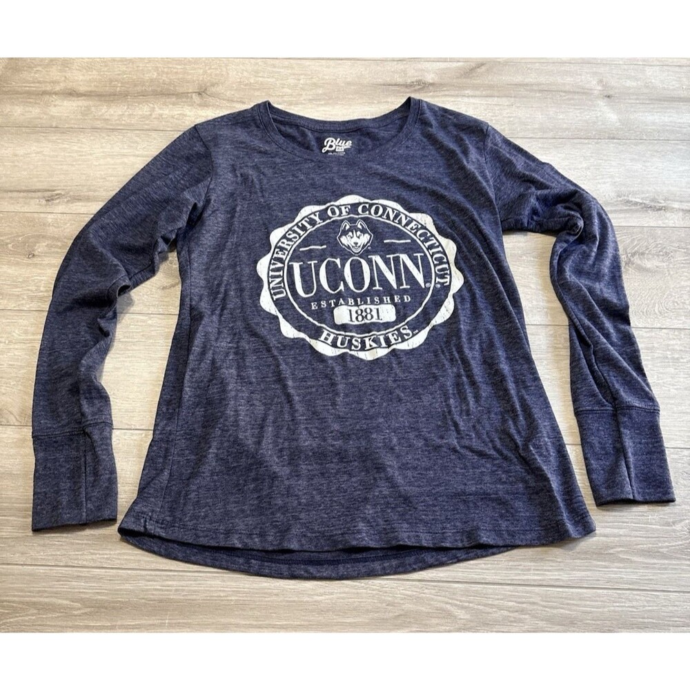 Blue 84 University of Connecticut UCONN Huskies Long Sleeve Tee Women's Size M